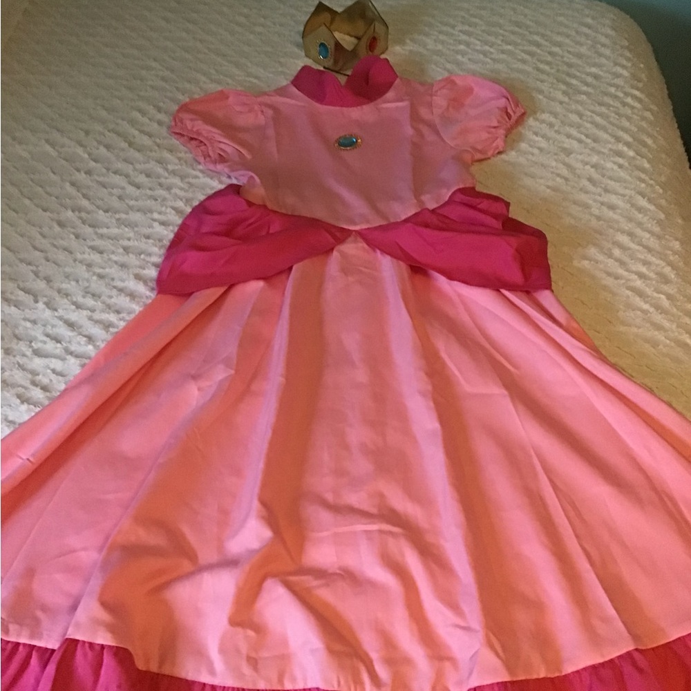 👑 Pretty Pink Princess Costume with Crown 👑